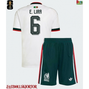 Mexiko Erik Lira #6 Borta Kläder Barn VM 2026 Kortärmad (+ Korta byxor)